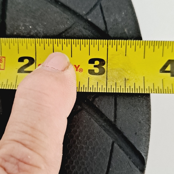 Thom McAn Mary Jane Loafer Topstitching Brown Tan Almond Toe Hook n Loop Comfy - Picture 10 of 13